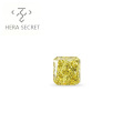 ForeverFlame fancy yellow 1.3ct 6*6mm vvs Radiant Cut diamond CVD CZ Moissanite women jewlery diamond engagement